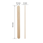 enthaarungsspatel aus holz №3 114x10 mm