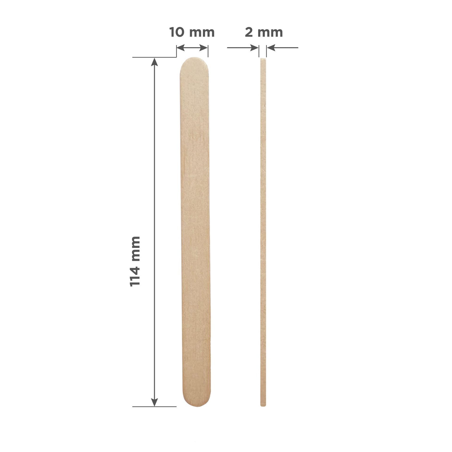 enthaarungsspatel aus holz №3 114x10 mm