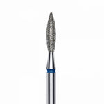 Diamantfräse "Flamme" Blau, Durchmesser 2.3 Mm / Arbeitsteil 10 Mm