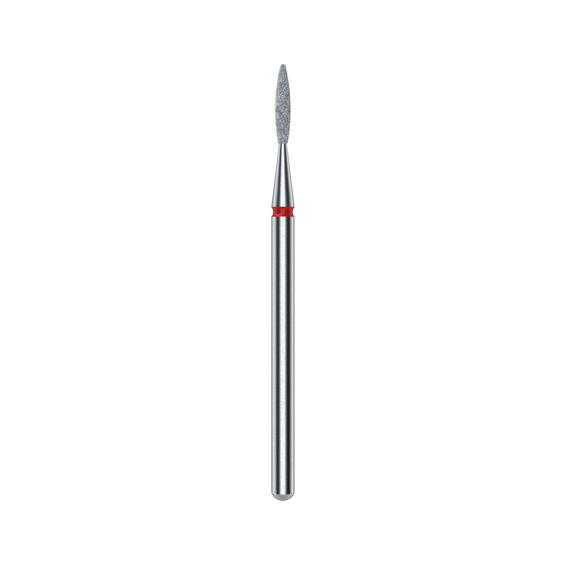 Diamantfräse "Flamme" rot, Durchmesser 1.4 mm / Arbeitsteil 8 mm