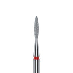 Diamantfräse "Flamme" Rot, Durchmesser 1.6 Mm / Arbeitsteil 8 Mm
