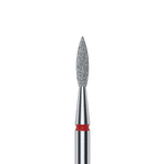 diamantfräse "flamme" rot, durchmesser 2.1 mm / arbeitsteil 8 mm