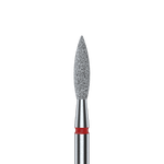 diamantfräse "flamme" rot, durchmesser 2.3 mm / arbeitsteil 10 mm