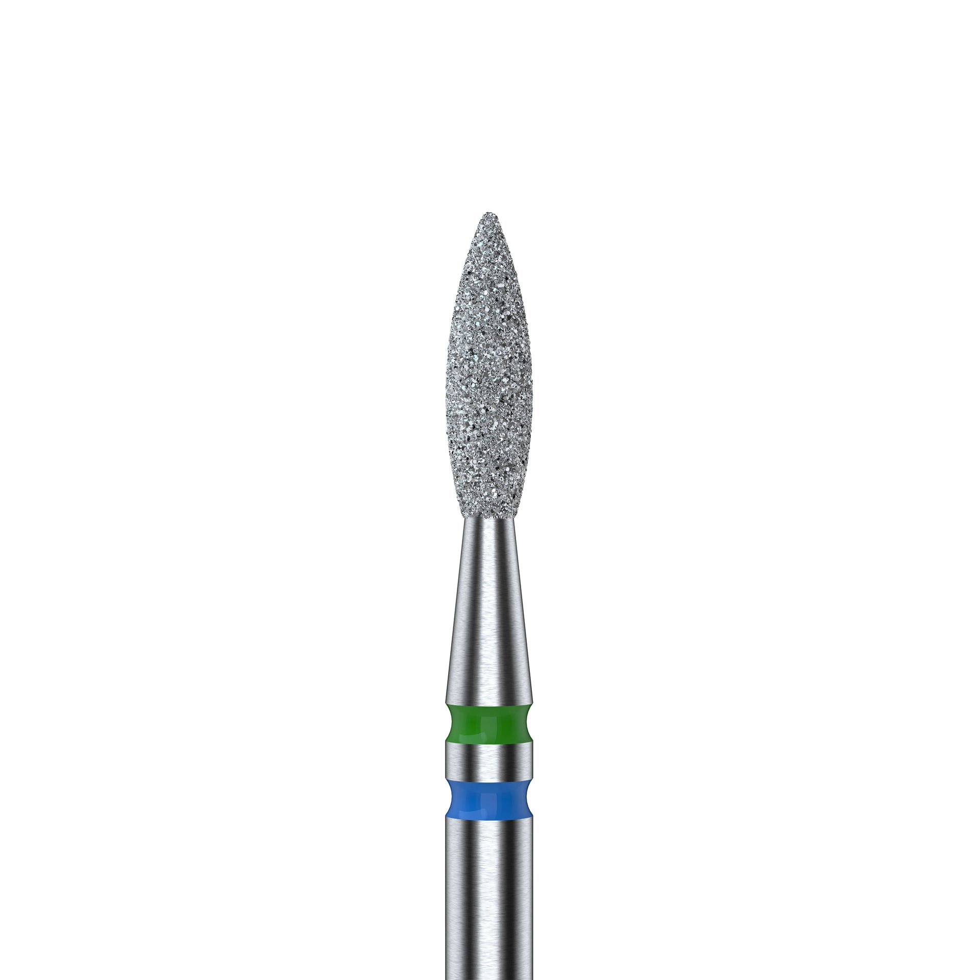 Diamant-Nagelbohrer DUO Flame Blau-Grün EXPERT Kopfdurchmesser 2,1 Mm / Arbeitsteil 8 Mm