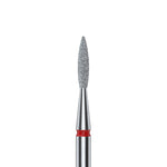 Diamantfräse "Spitze Flamme" Rot, Durchmesser 1.6 Mm / Arbeitsteil 8 Mm