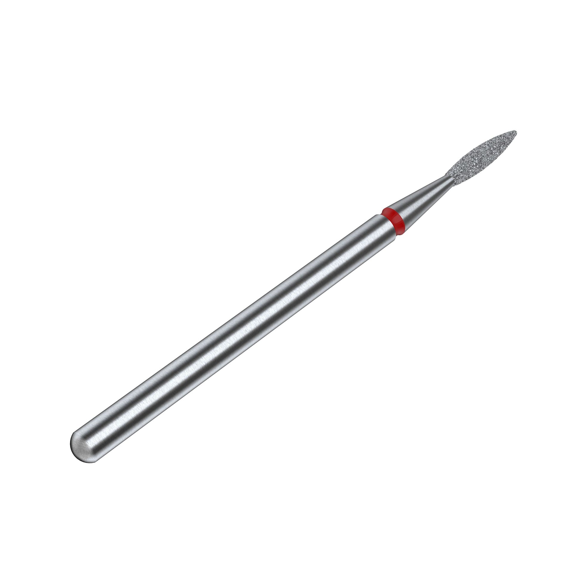 Diamantfräse "Spitze Flamme" Rot, Durchmesser 1.6 Mm / Arbeitsteil 8 Mm