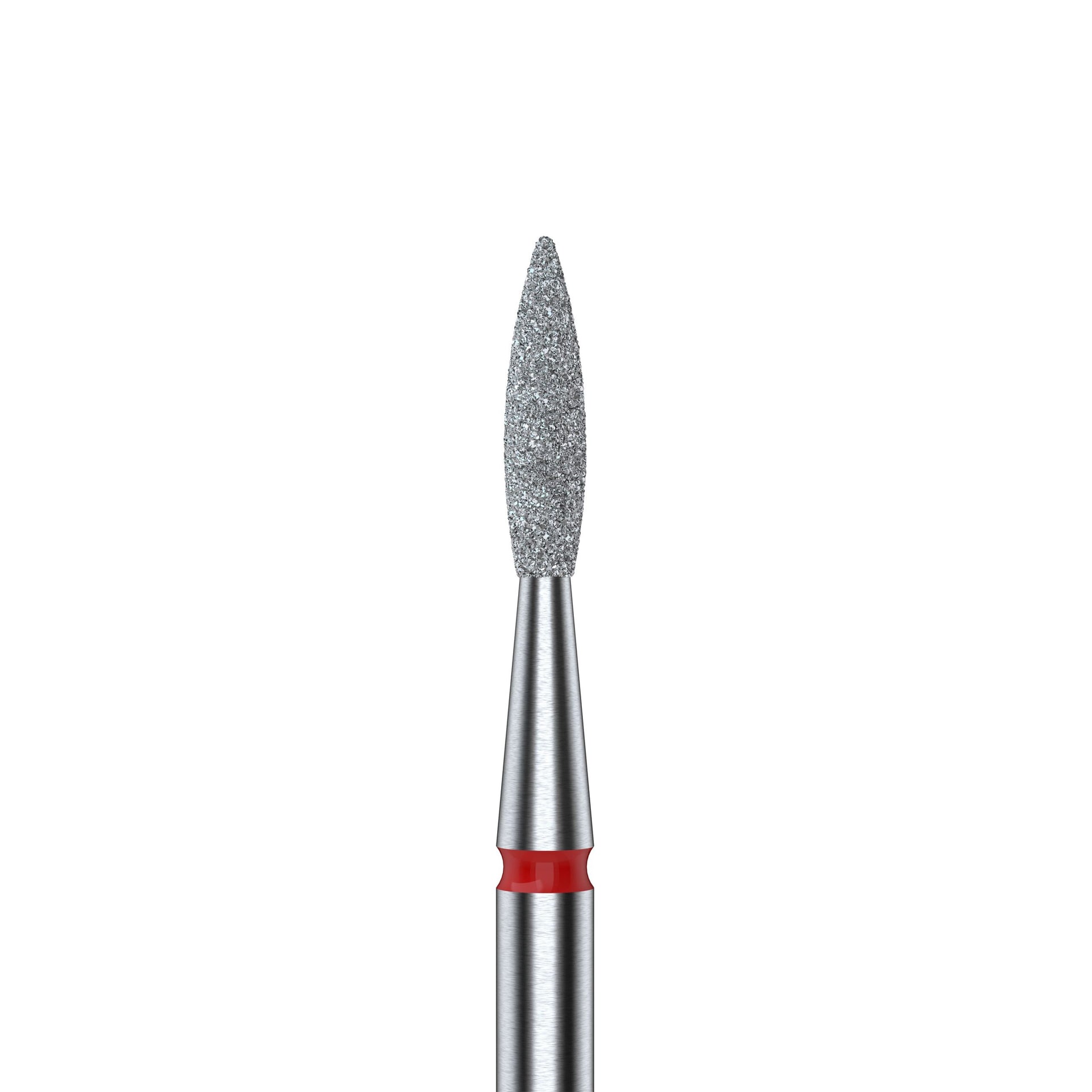 Diamantfräse Spitze Flamme Rot EXPERT Kopfdurchmesser 1,8 Mm / Arbeitsteil 8 Mm