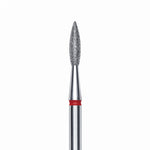 Diamantfräse "Spitze Flamme" Rot, Durchmesser 2.1 Mm / Arbeitsteil 8 Mm
