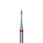 Diamantfräse Flamme Mini Rot EXPERT Kopfdurchmesser 1 Mm / Arbeitsteil 3 Mm