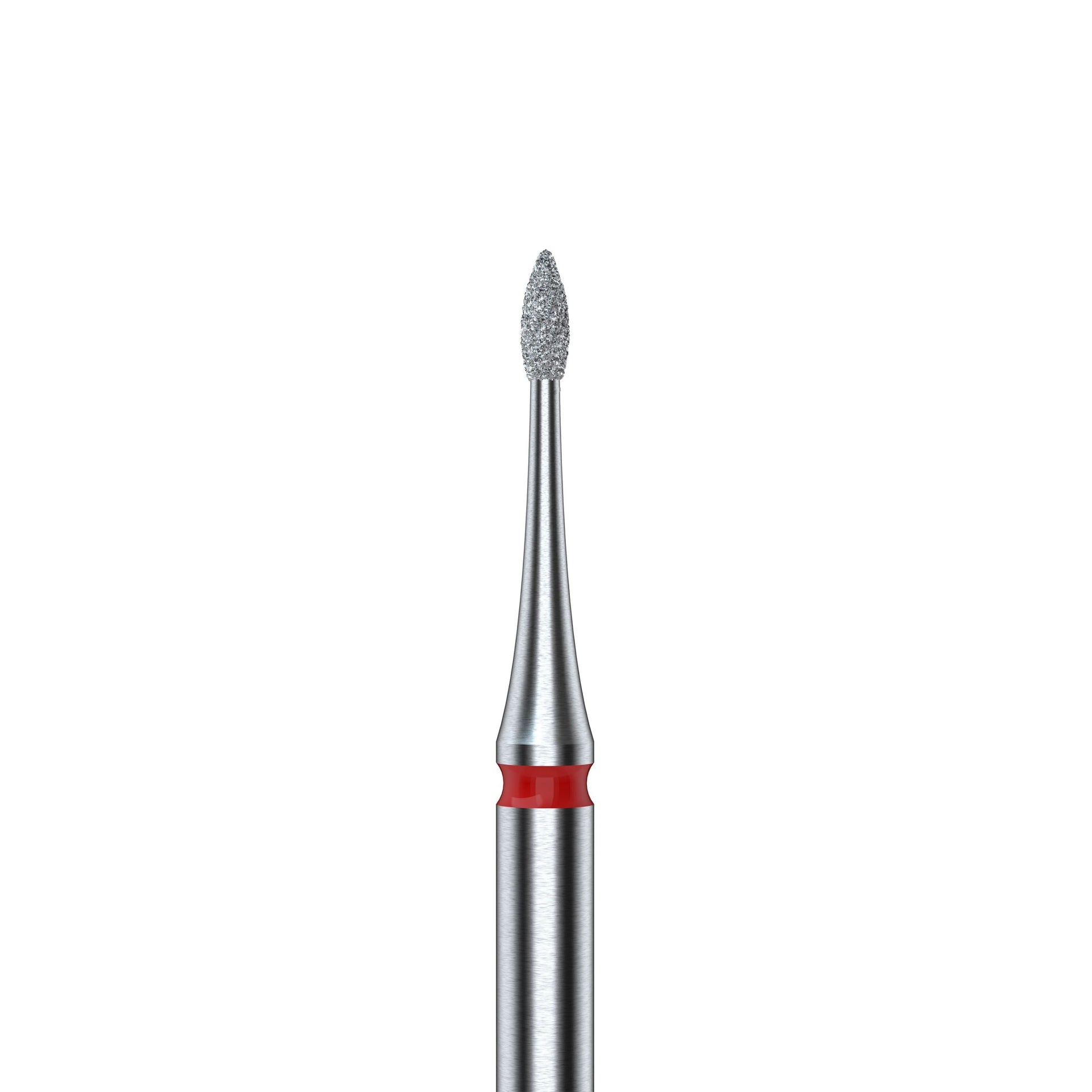 Diamantfräse Flamme Mini Rot EXPERT Kopfdurchmesser 1 Mm / Arbeitsteil 3 Mm
