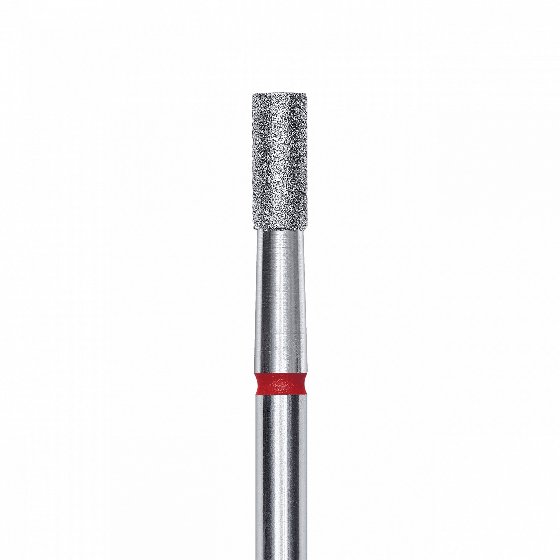 diamantfräse "zylinder" rot, durchmesser 2.5 mm / arbeitsteil 6 mm