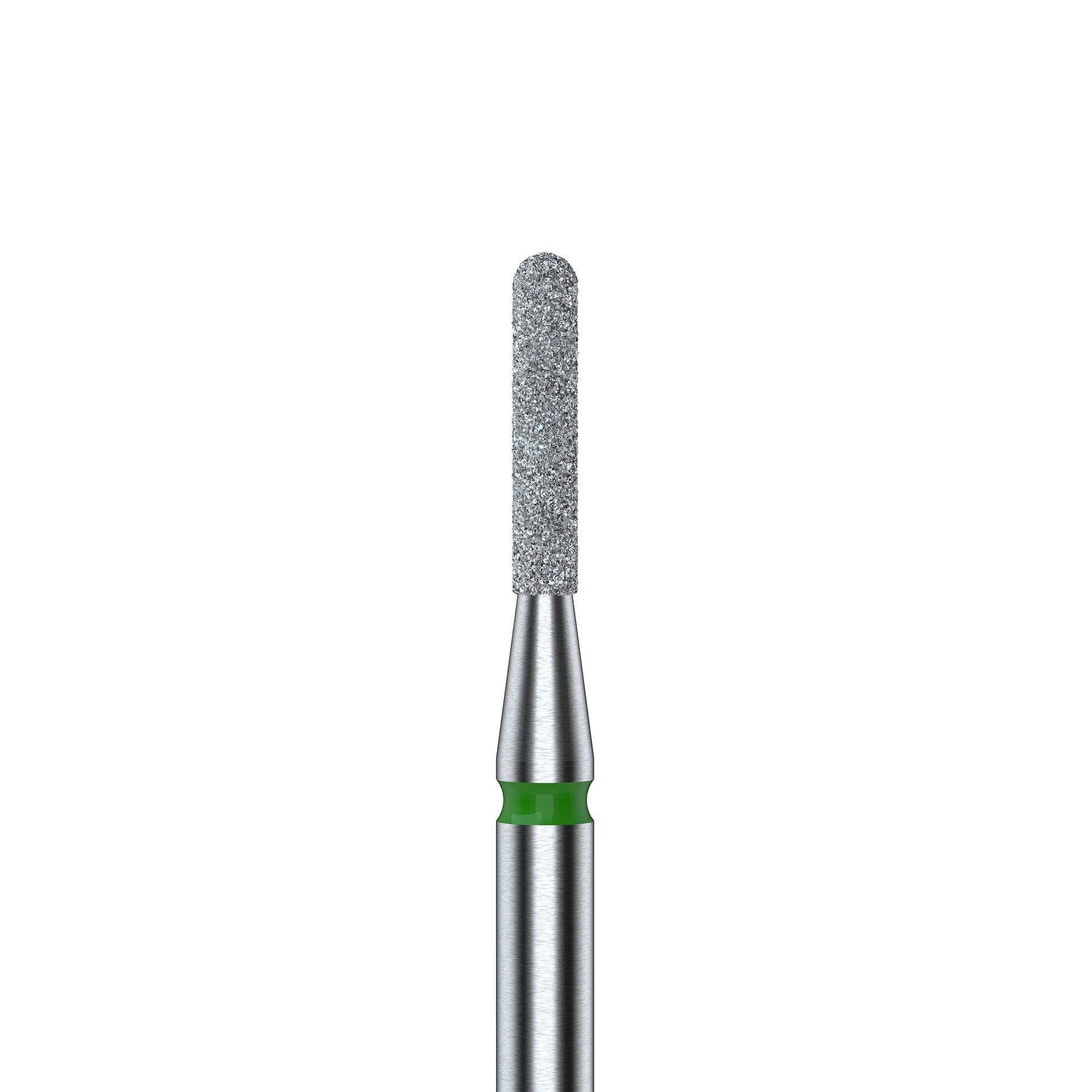 STALEKS EXPERT Diamantfräser „Abgerundeter Zylinder“ grün, Durchmesser 1,4 mm, Arbeitsteil 8 mm