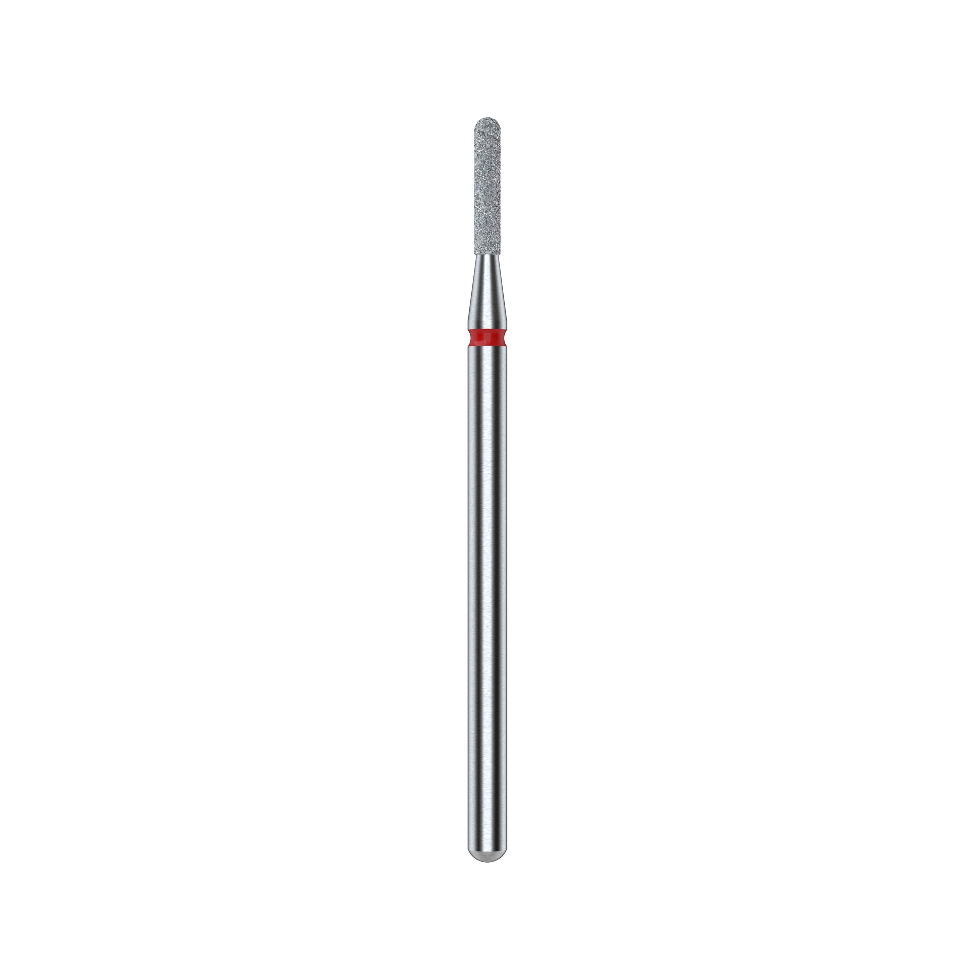 STALEKS EXPERT Diamantfräser „Abgerundeter Zylinder“ rot, Durchmesser 1,4 mm, Arbeitsteil 8 mm
