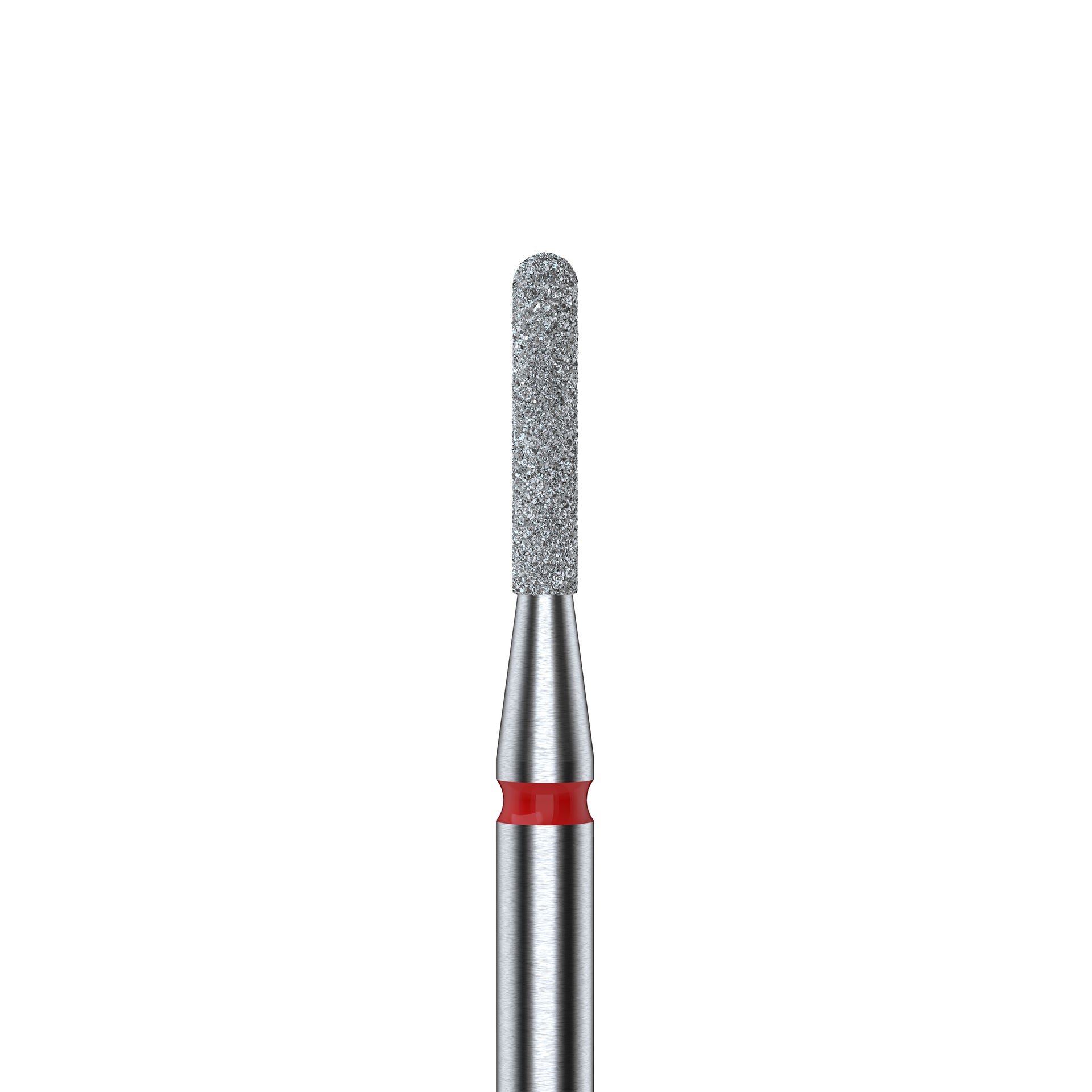 STALEKS EXPERT Diamantfräser „Abgerundeter Zylinder“ rot, Durchmesser 1,4 mm, Arbeitsteil 8 mm