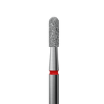 diamantfräse "runder zylinder" rot, durchmesser 2.3 mm / arbeitsteil 8 mm