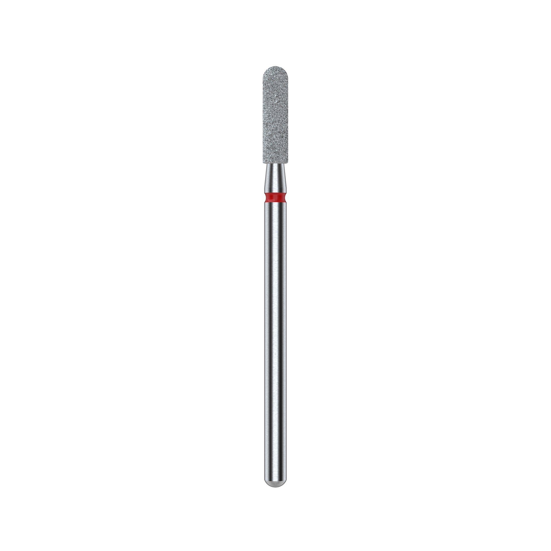 STALEKS EXPERT Diamantfräser „Abgerundeter Zylinder“ rot, Durchmesser 2,5 mm, Arbeitsteil 10 mm