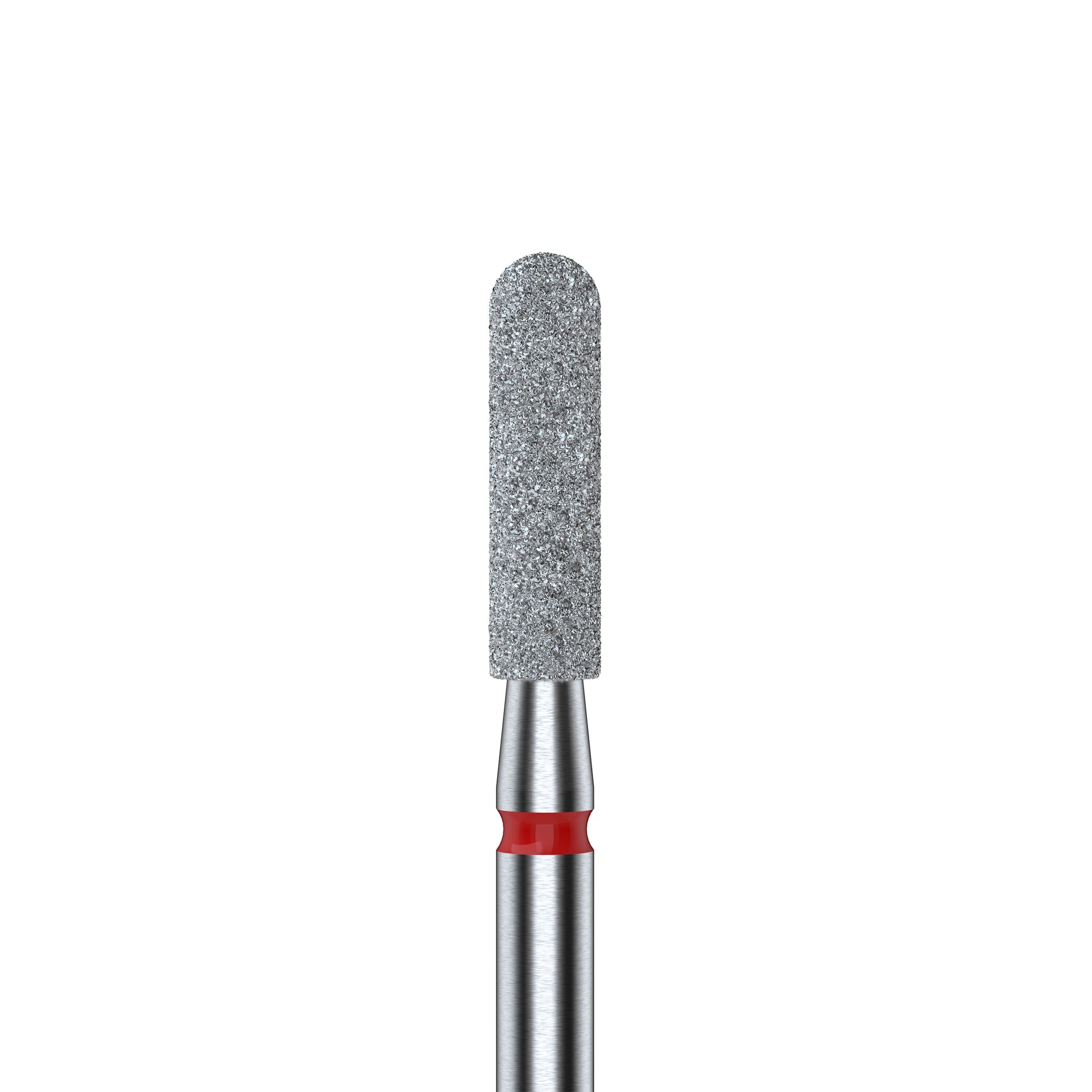 STALEKS EXPERT Diamantfräser „Abgerundeter Zylinder“ rot, Durchmesser 2,5 mm, Arbeitsteil 10 mm