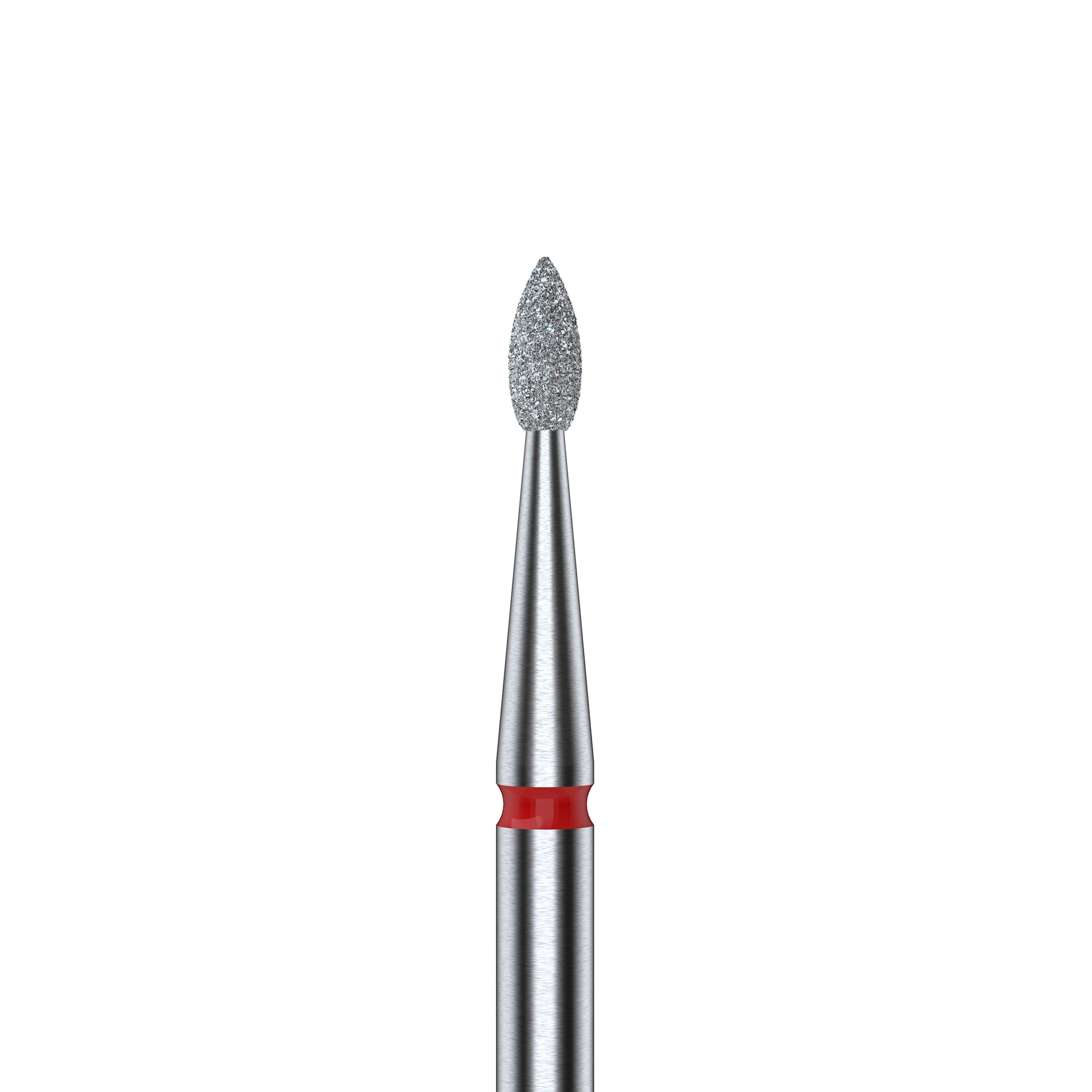 STALEKS EXPERT Diamantfräser "Tropfen" rot, Durchmesser 1,6 mm, Arbeitsteil 4 mm
