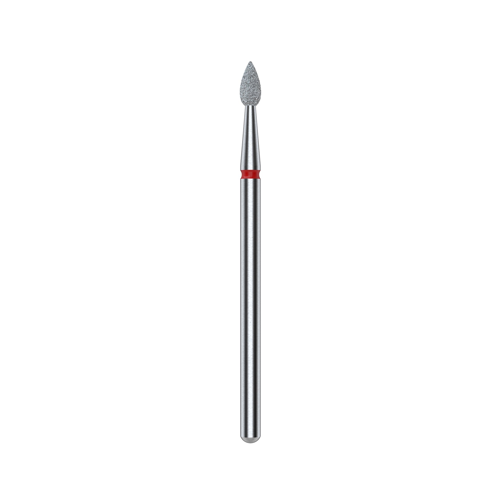 STALEKS EXPERT Diamantfräser "Tropfen" rot, Durchmesser 2,3 mm, Arbeitsteil 5 mm