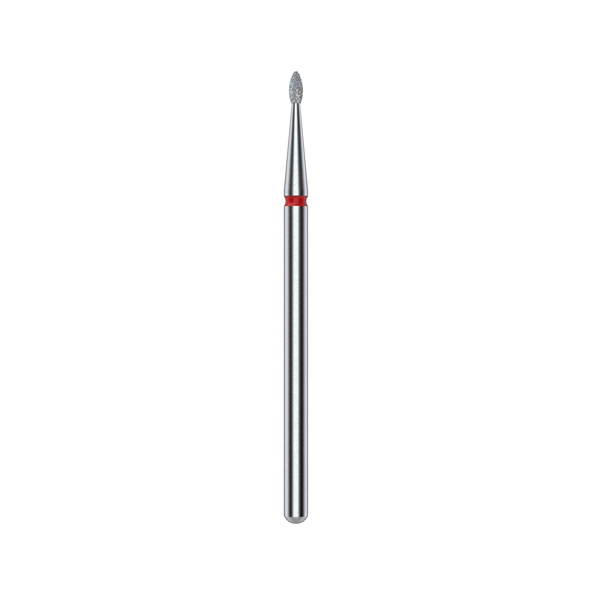 STALEKS EXPERT Rote Diamantfräser «Abgerundete Knospe», Durchmesser 1,2 mm, Arbeitsteil 3 mm