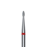 STALEKS EXPERT Rote Diamantfräser «Abgerundete Knospe», Durchmesser 1,2 mm, Arbeitsteil 3 mm