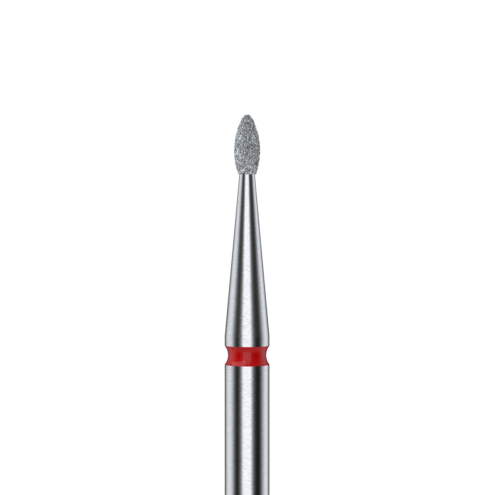 STALEKS EXPERT Rote Diamantfräser «Abgerundete Knospe», Durchmesser 1,2 mm, Arbeitsteil 3 mm