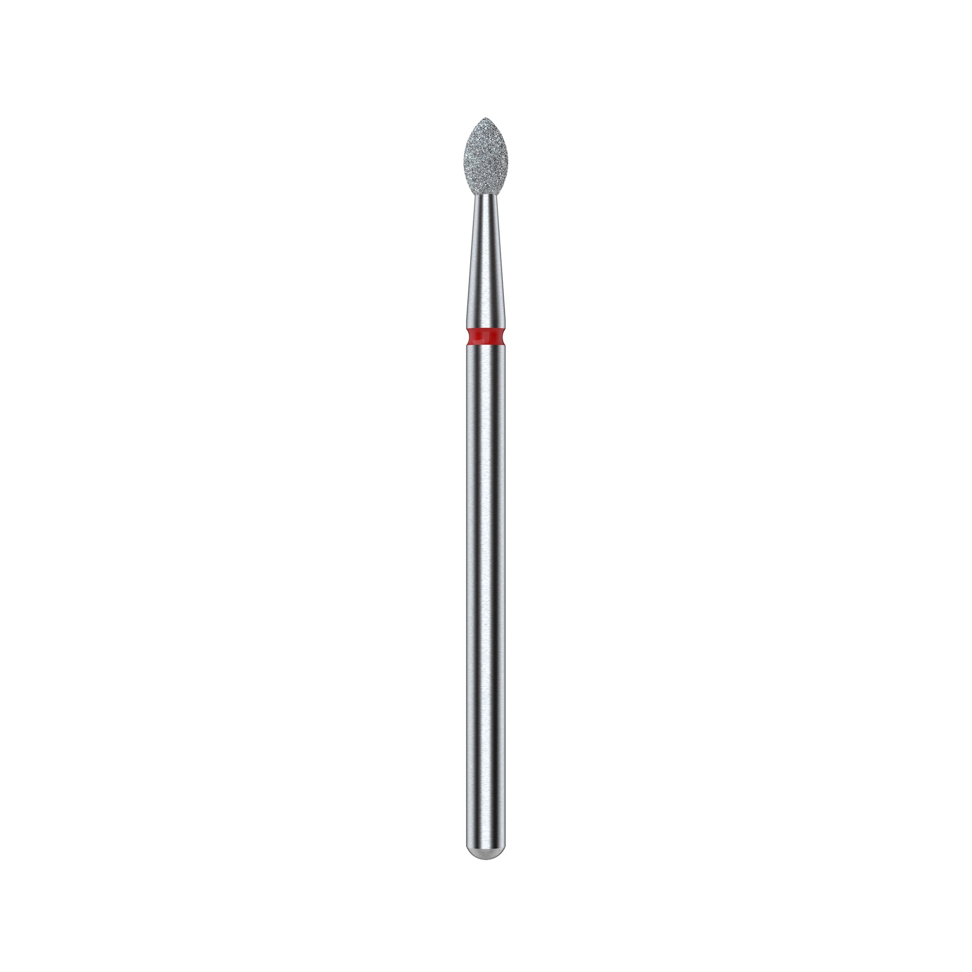 STALEKS EXPERT Diamantfräser „Spitze Knospe“ rot, Durchmesser 2,5 mm, Arbeitsteil 4,5 mm