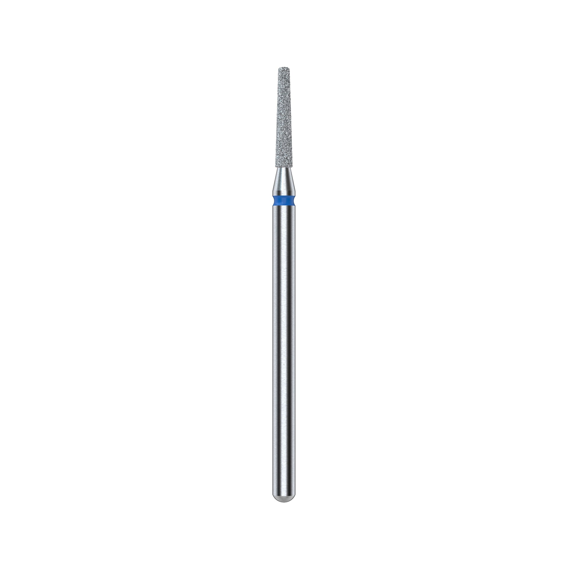Diamantfräse "Kegelstumpf" blau, Durchmesser 1.6 mm / Arbeitsteil 10 mm