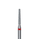 Diamantfräse "Kegelstumpf" rot, Durchmesser 1.6 mm / Arbeitsteil 10 mm