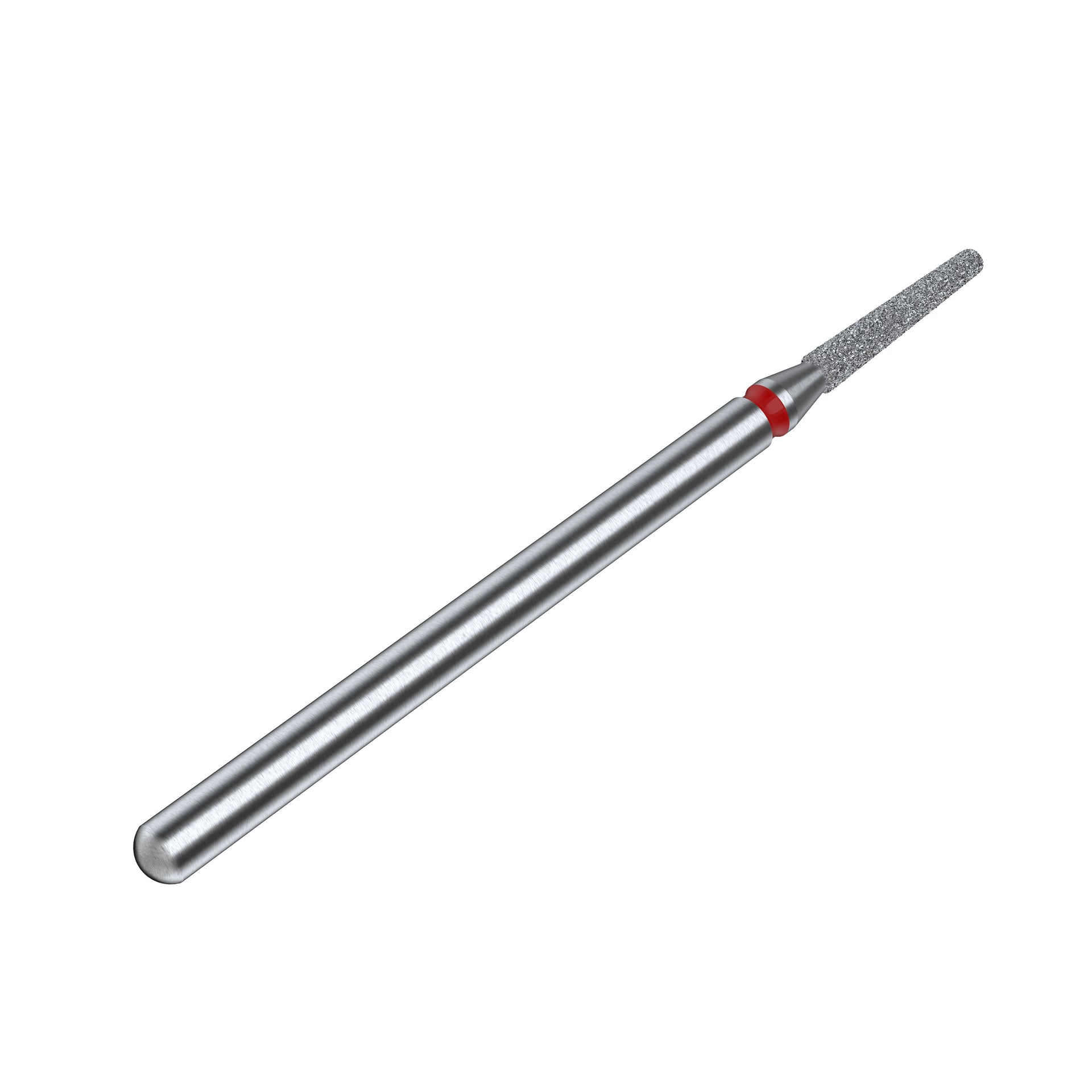 Diamantfräse "Kegelstumpf" rot, Durchmesser 1.6 mm / Arbeitsteil 10 mm