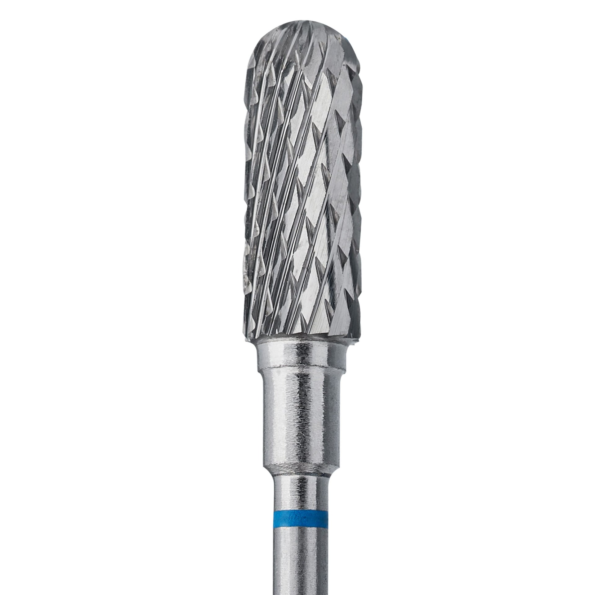 Hartmetallfräse "Abgerundeter Zylinder" Blau, Durchmesser 5 Mm / Arbeitsteil 13 Mm