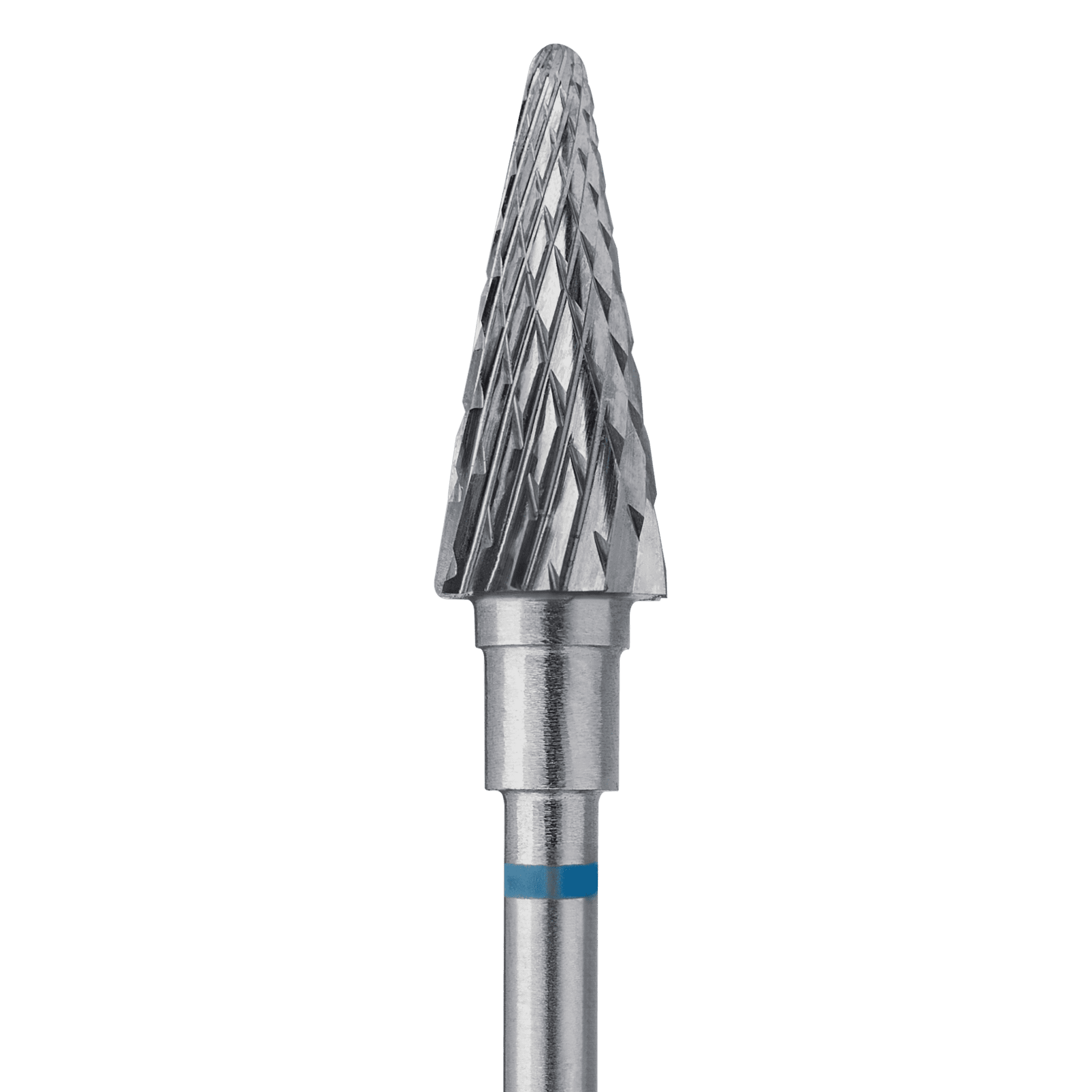 hartmetallfräse "kegel", blau, durchmesser 6 mm / arbeitsbereich 14 mm