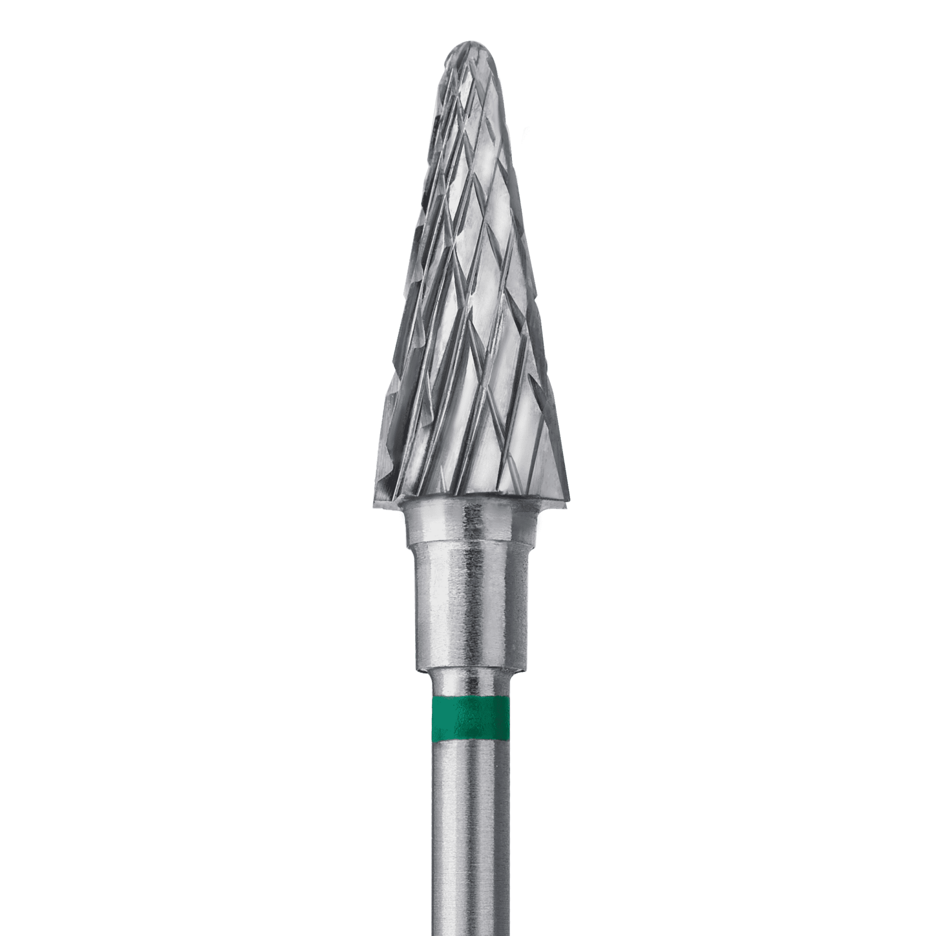 hartmetallfräse "kegel", grün, durchmesser 6 mm / arbeitsbereich 14 mm