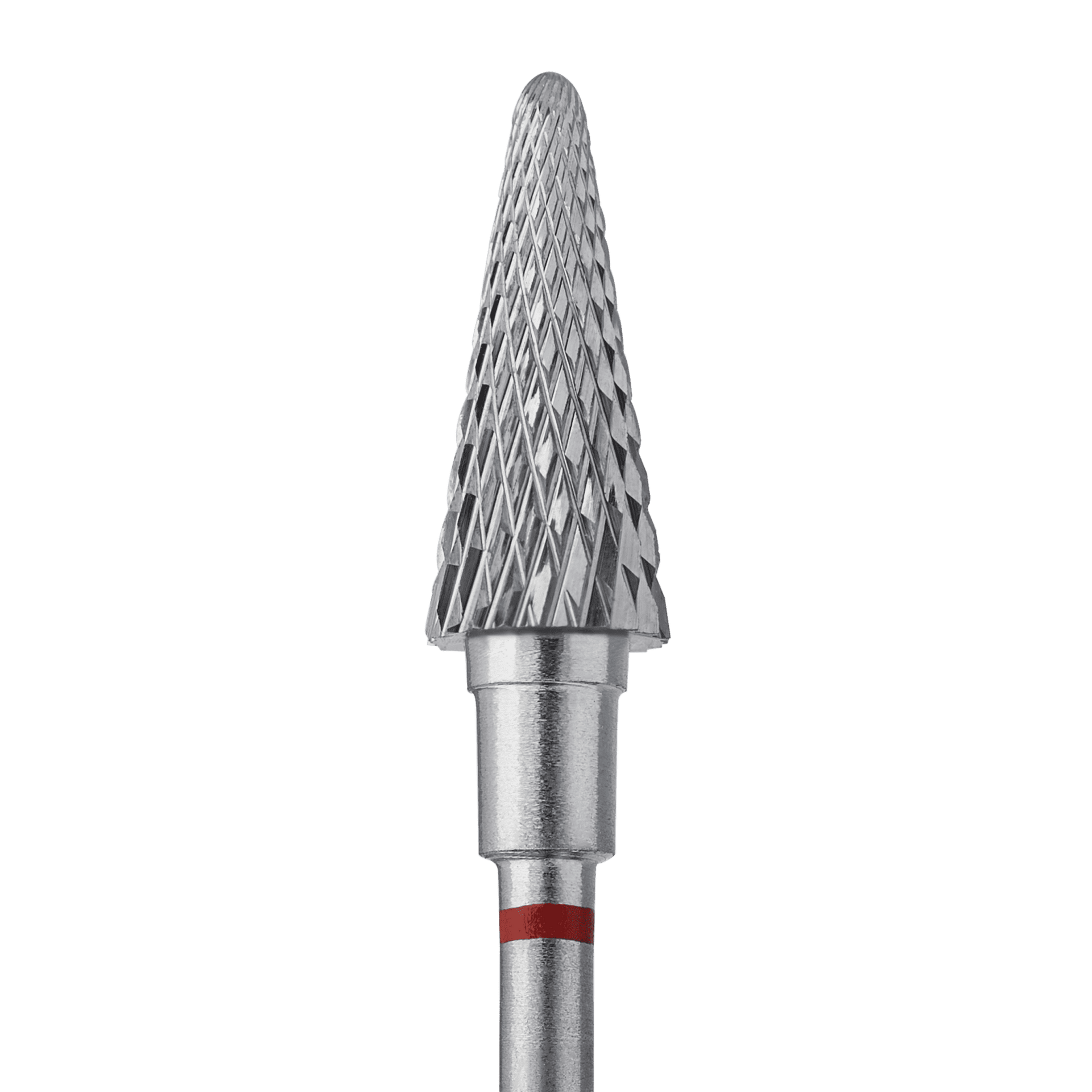 hartmetallfräse "kegel", rot, durchmesser 6 mm / arbeitsbereich 14 mm
