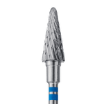 hartmetallfräse für linkshänder ""kegel"" blau expert, durchmesser 6 mm / arbeitslänge 14 mm
