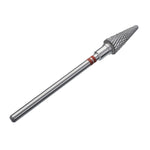 Hartmetallfräse Für Linkshänder "Kegel" Rot EXPERT, Durchmesser 6 Mm / Arbeitslänge 14 Mm