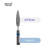 Nailsoftheday Diamond Flame Cutter 2.3*10 mm, Blue