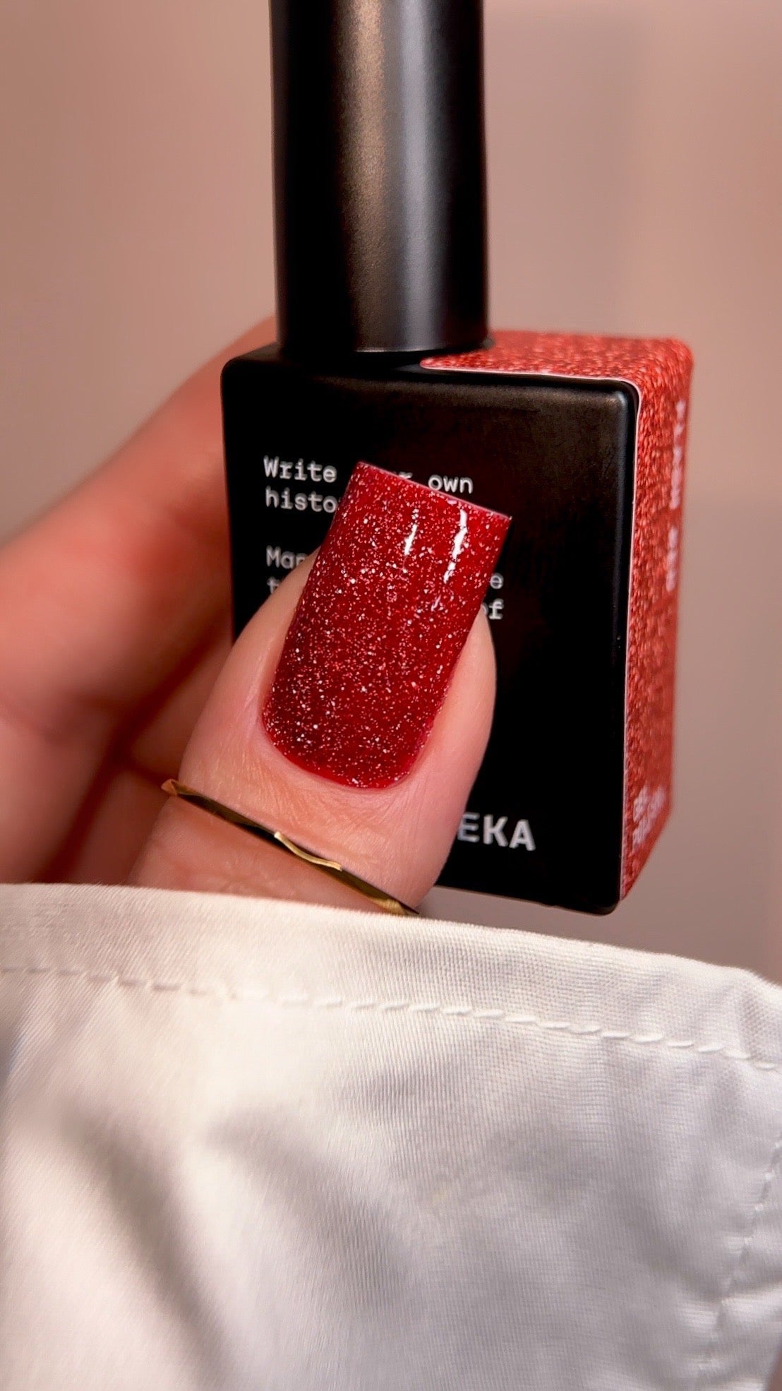 Biblioteka Gel Polish Flash красный, 10 мл