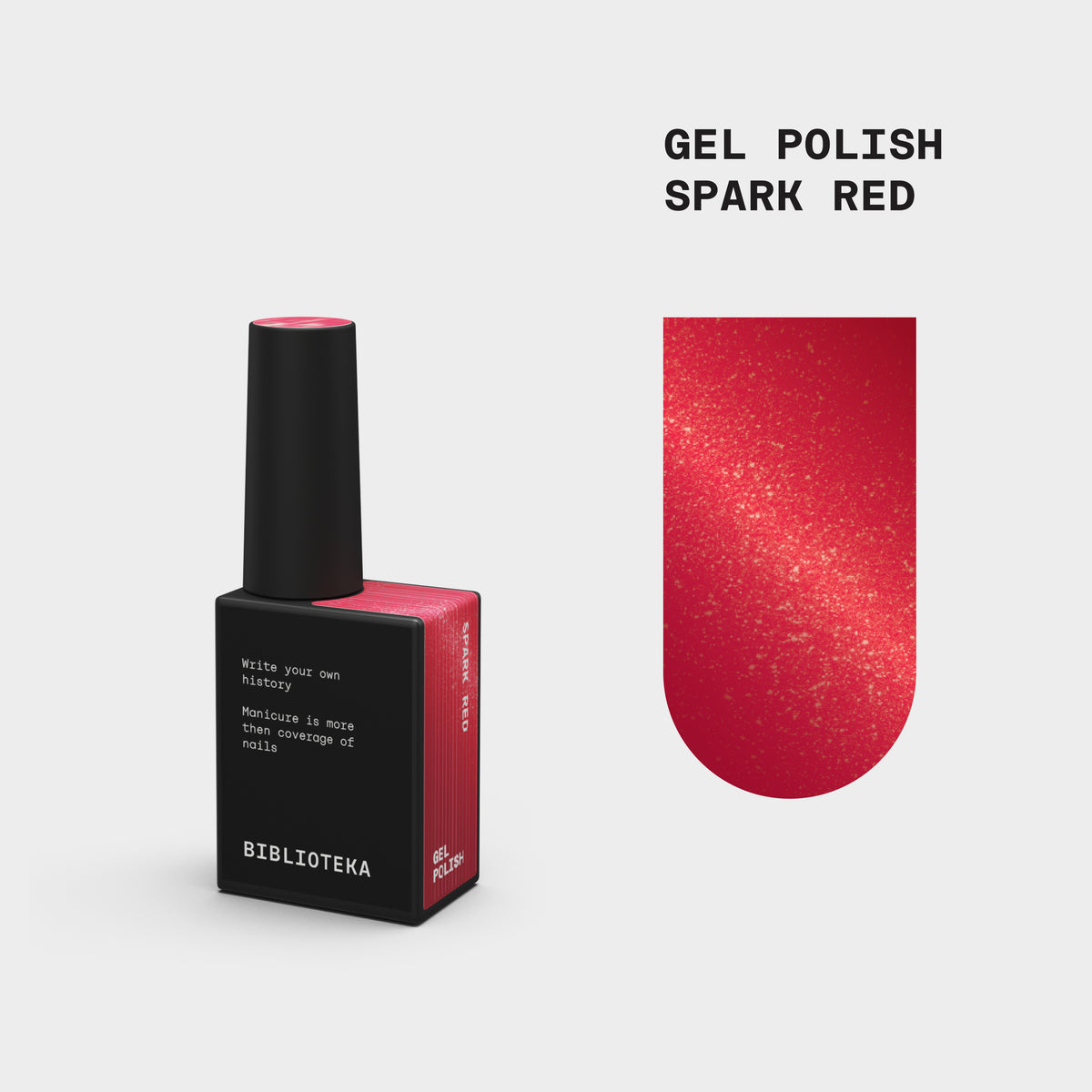 Biblioteka Gel Polish SPARK RED, 10 мл
