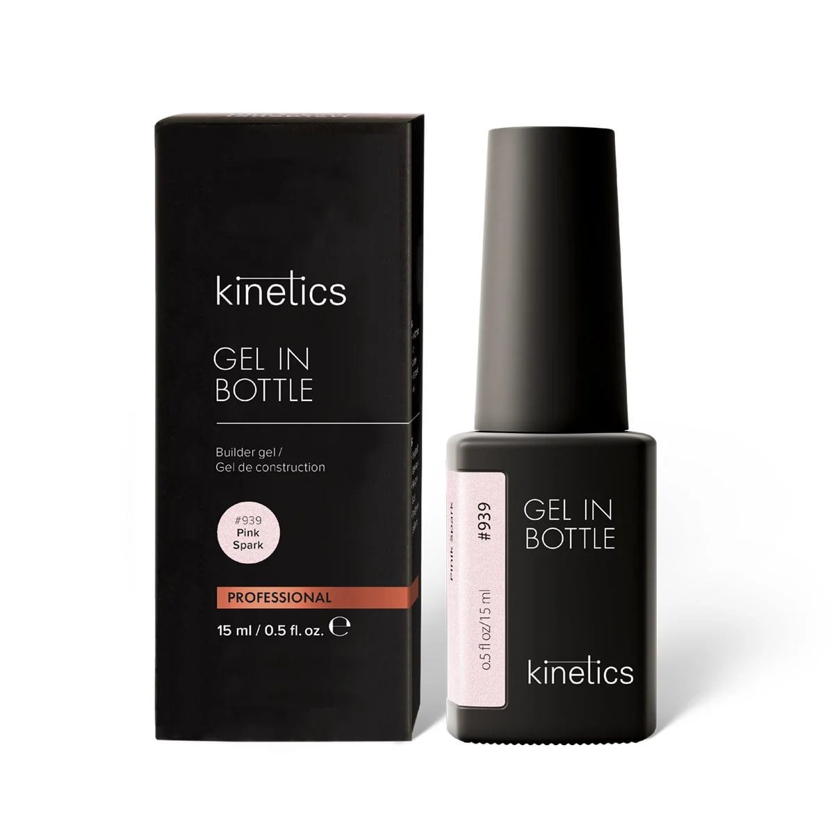 Kinetics Gel in Bottle Pink Spark #939, 15ml