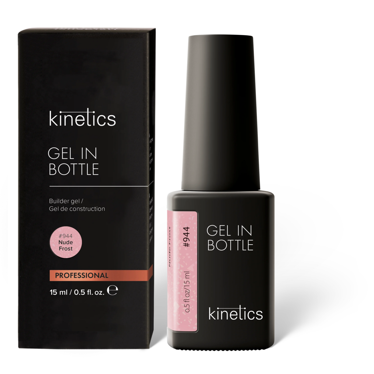 Kinetics Gel in Bottle Nude Frost #944, 15ml