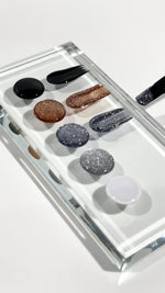 BIBLIOTEKA Серебряная гель-краска для дизайна с мелкими блёстками и липким слоем, 5 мл