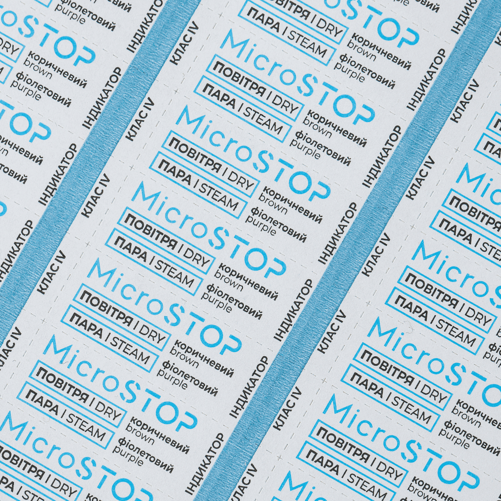 MicroSTOP Sterilizationskontrollindikatoren 100 Stk./Blatt