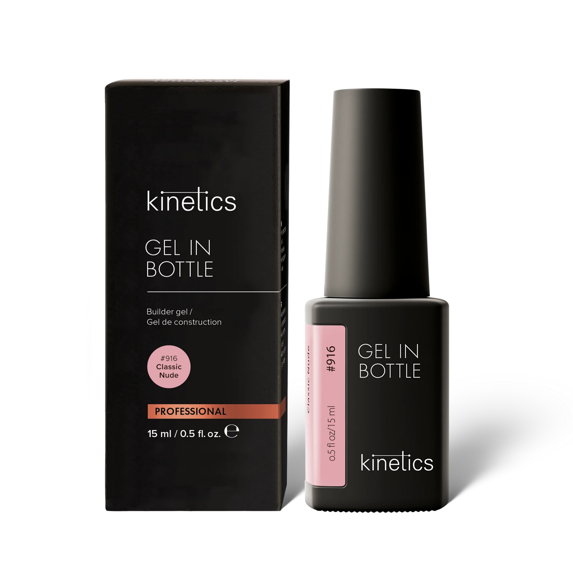 Kinetics Gel In Bottle Classic Nude #916, 15 ml