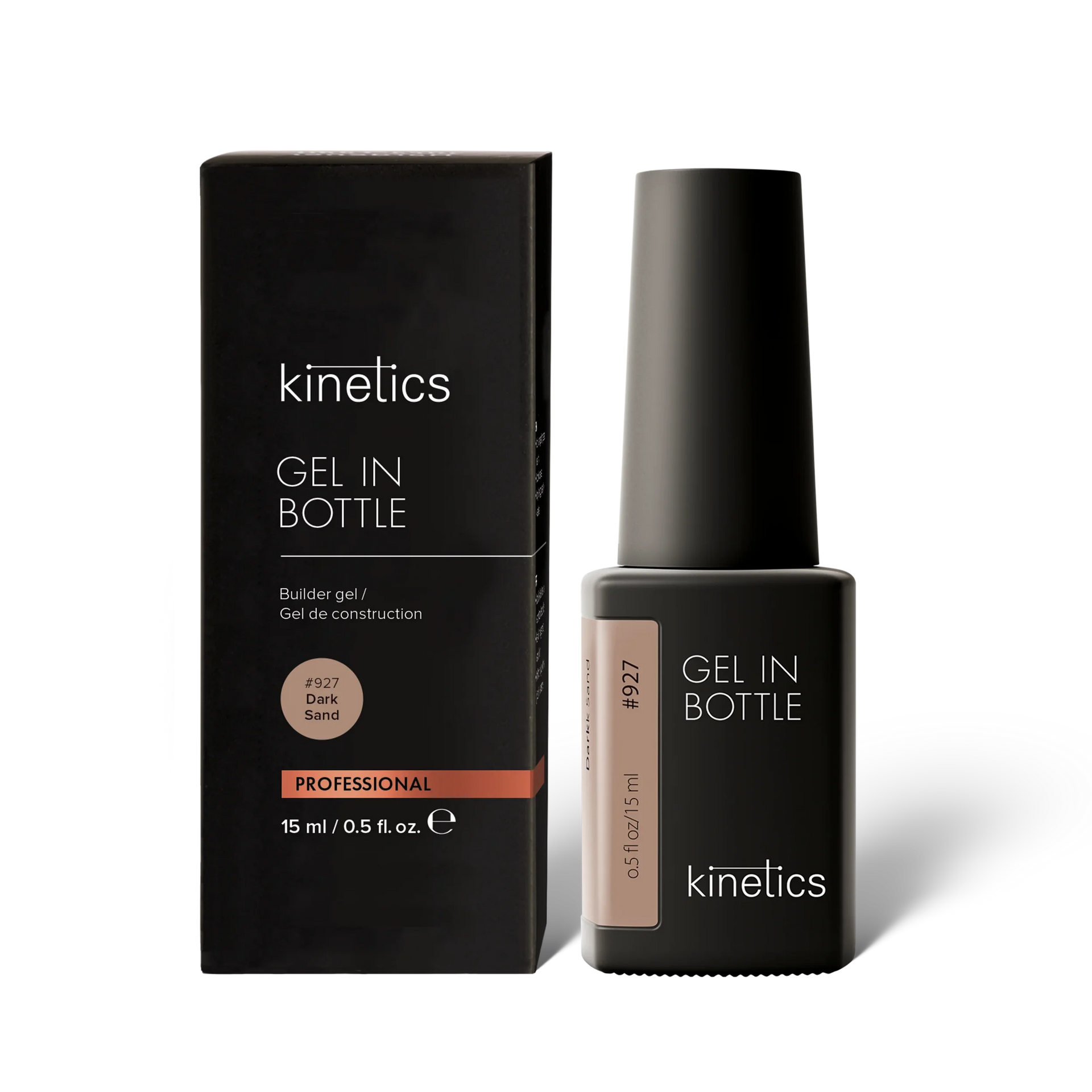 Kinetics Gel In Bottle Dark Sand #927, 15 ml