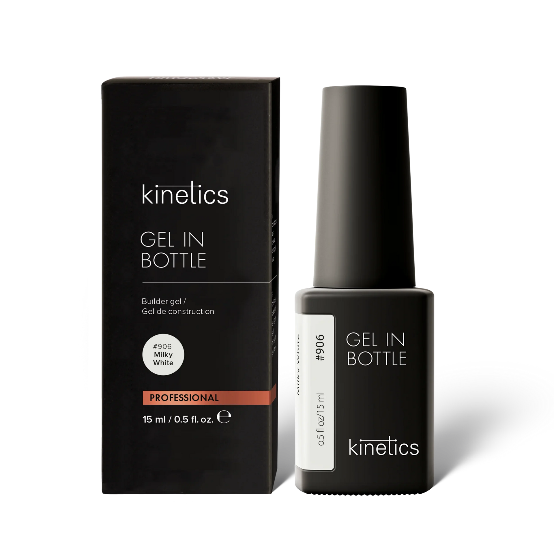Kinetics Gel In Bottle Milky White #906, 15 ml