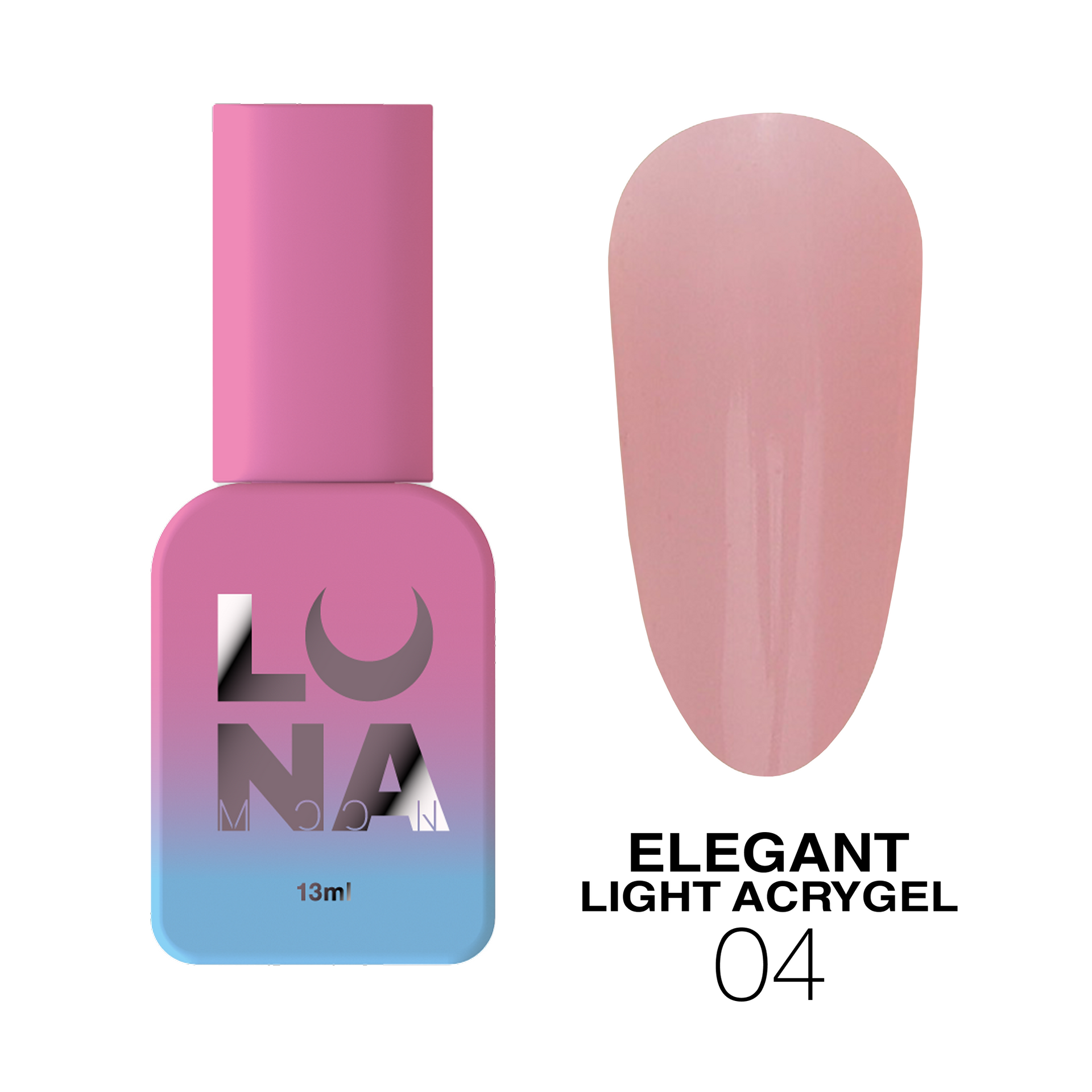 Lunamoon Elegant Light Acrygel #4, 13 мл