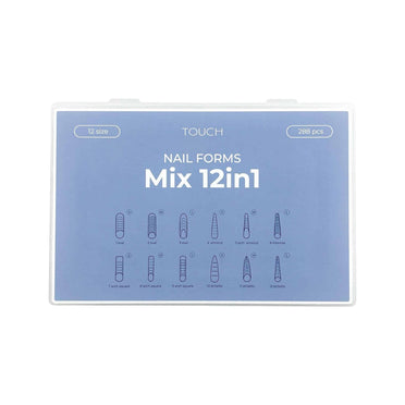Touch Nail Tips Upper forms modeling Mix 12 in 1 (288 pcs)