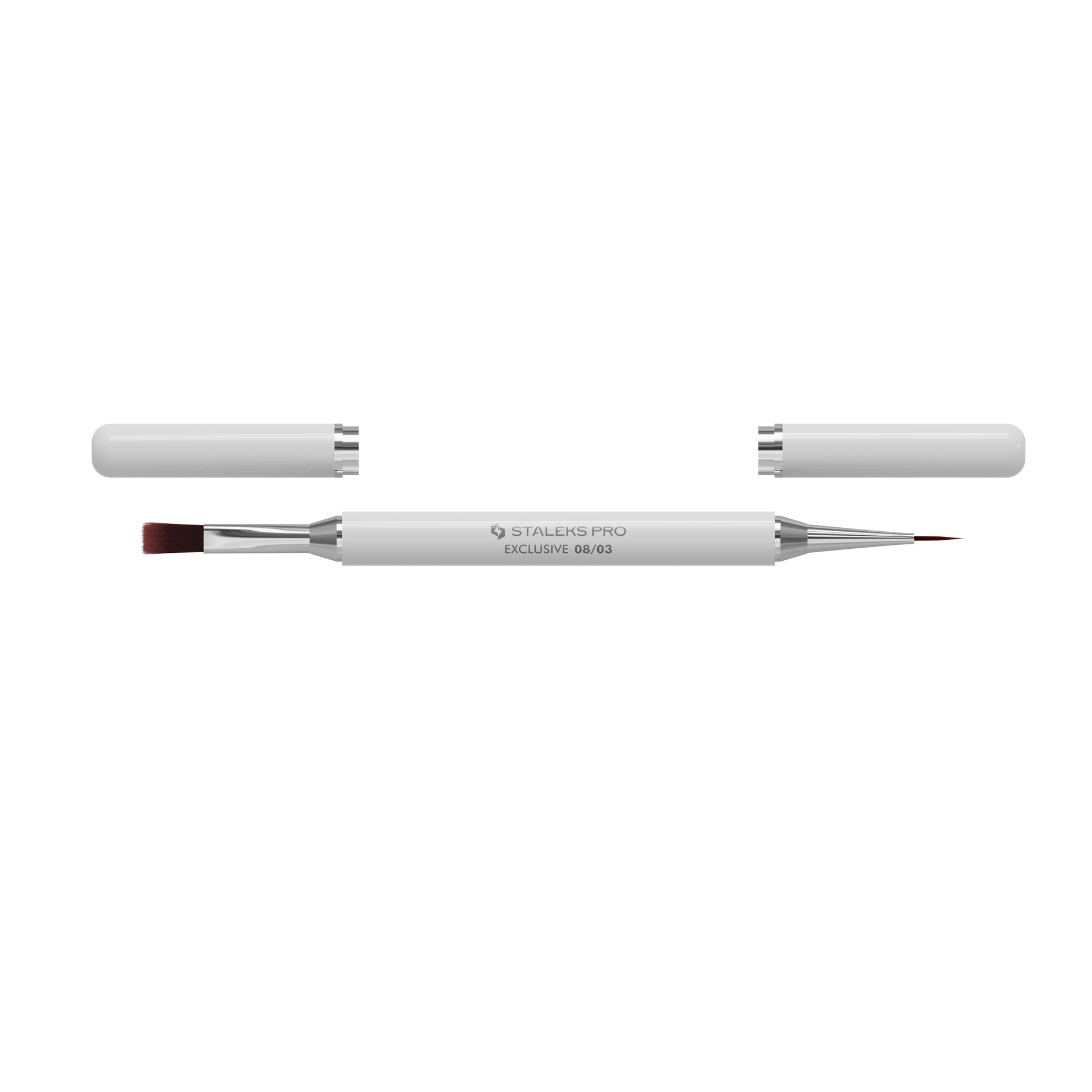STALEKS EXCLUSIVE 08/03 Doppelseitiger Pinsel für Gel 10 mm / Liner 10 mm