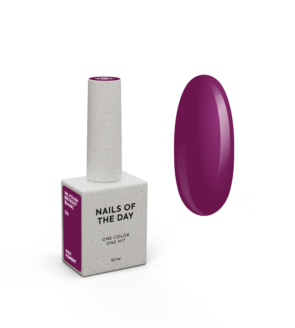 Nailsoftheday Gel polish Beetroot #376  [Buriak], 10 ml